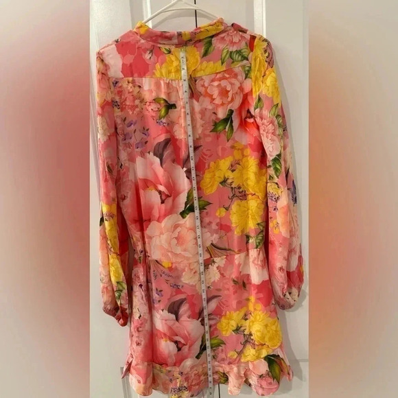 ROCOCO SAND Leona - 1044 Color Pink Women’s Size S Wrap Mini Dress NWT - Picture 13 of 13